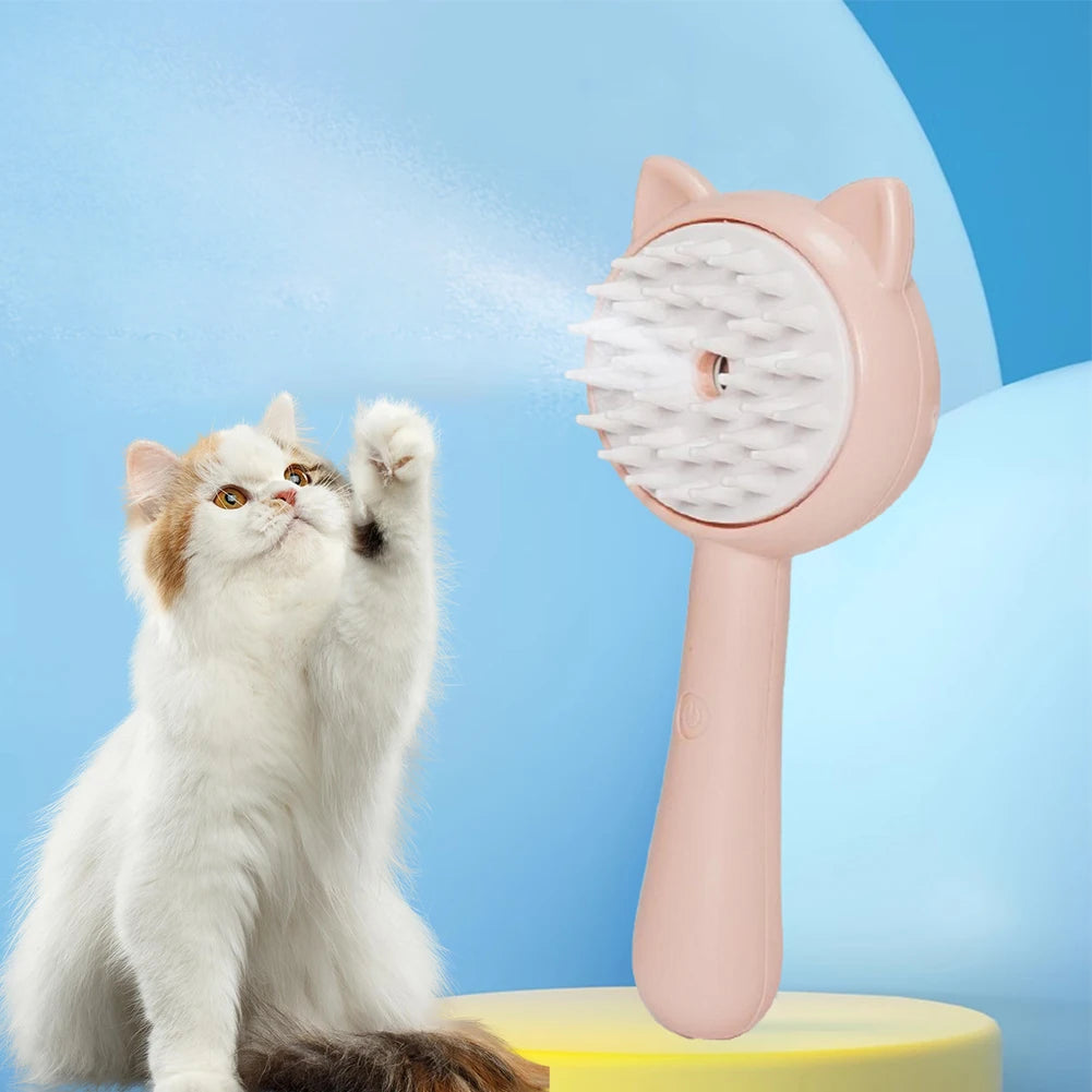 Easy Clean Rechargeable Pet Grooming Mist Brush.