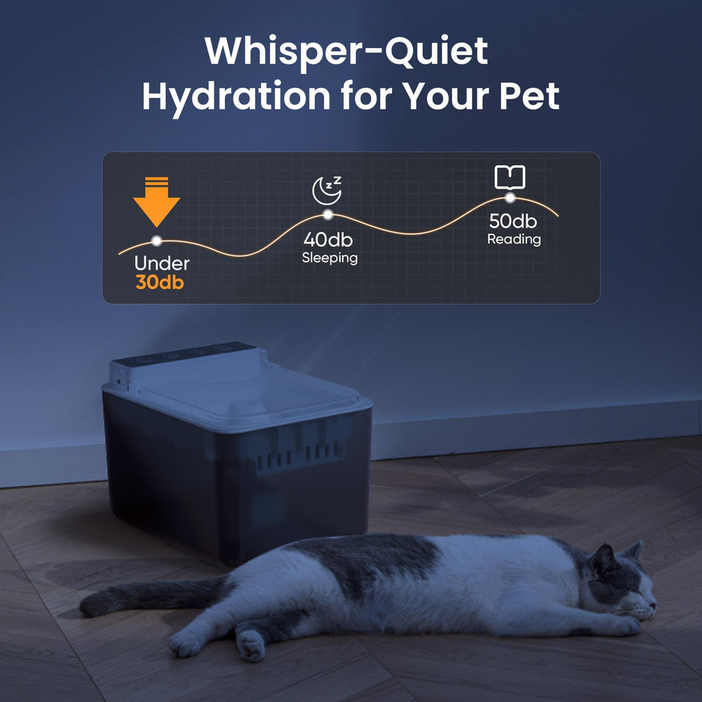 Keep Pets Hydrated with Automatic Water Fountain.