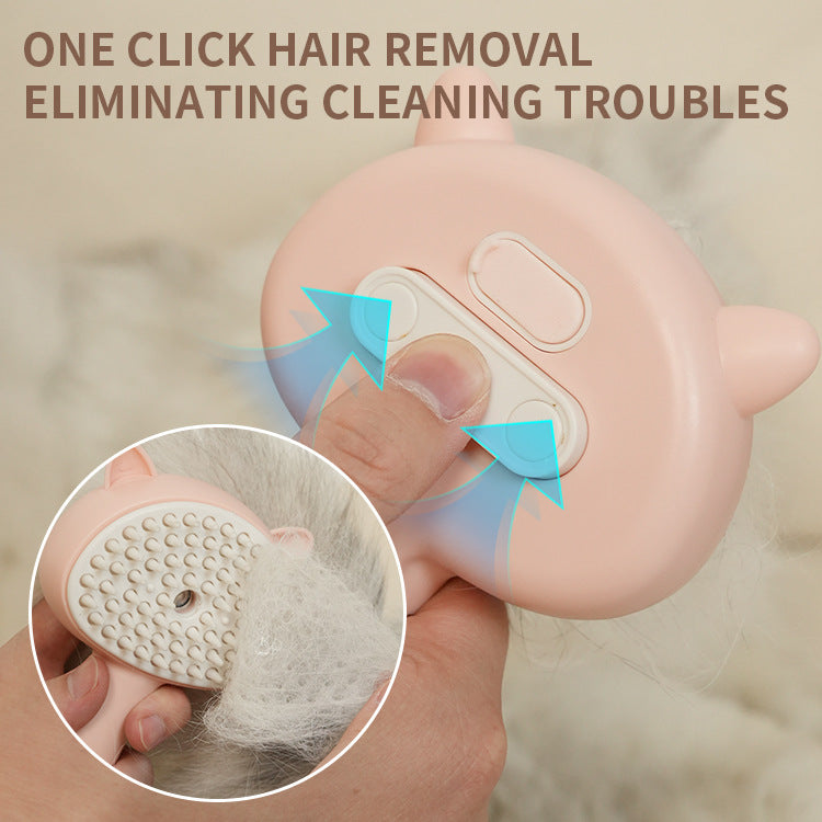 Easy Clean Rechargeable Pet Grooming Mist Brush.