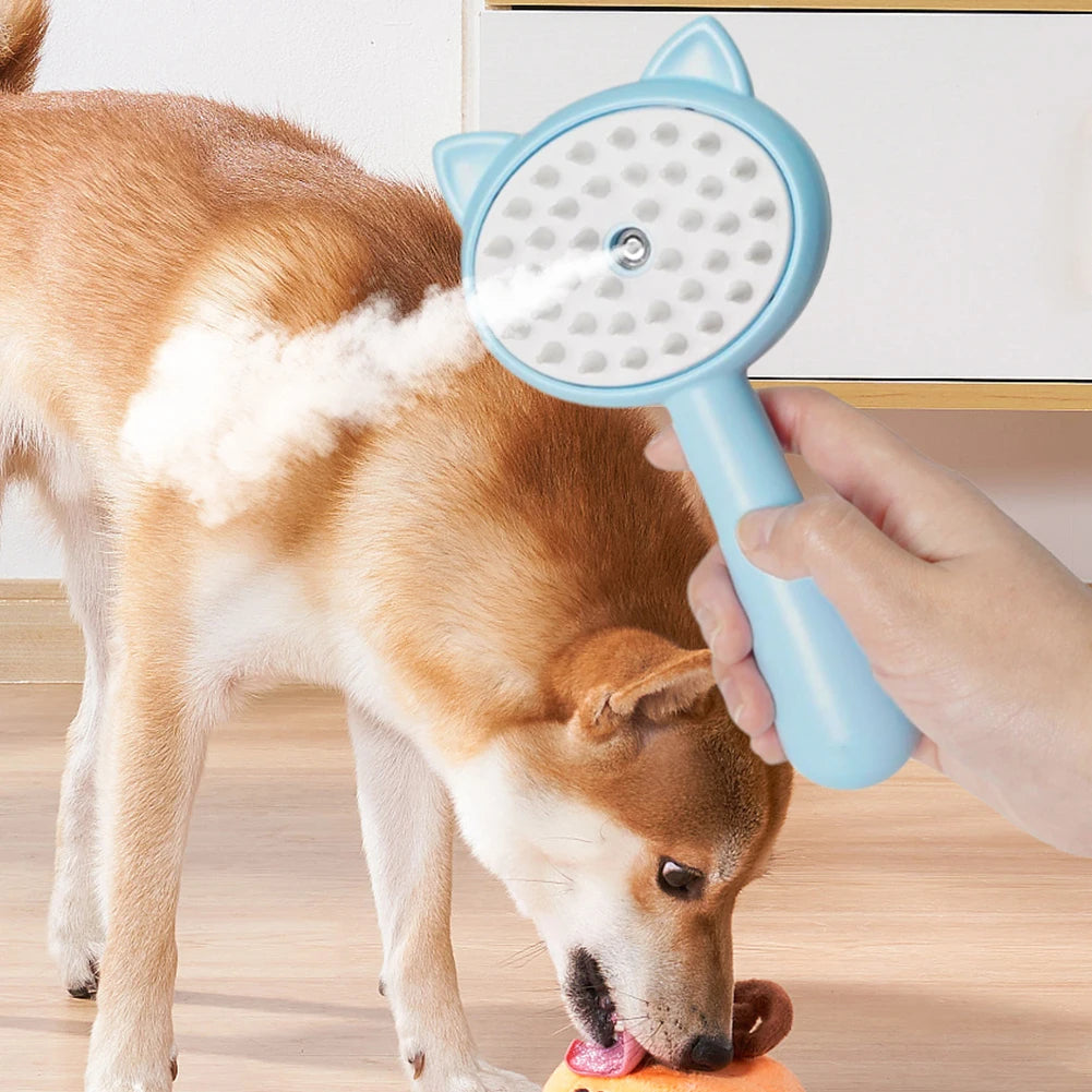 Easy Clean Rechargeable Pet Grooming Mist Brush.