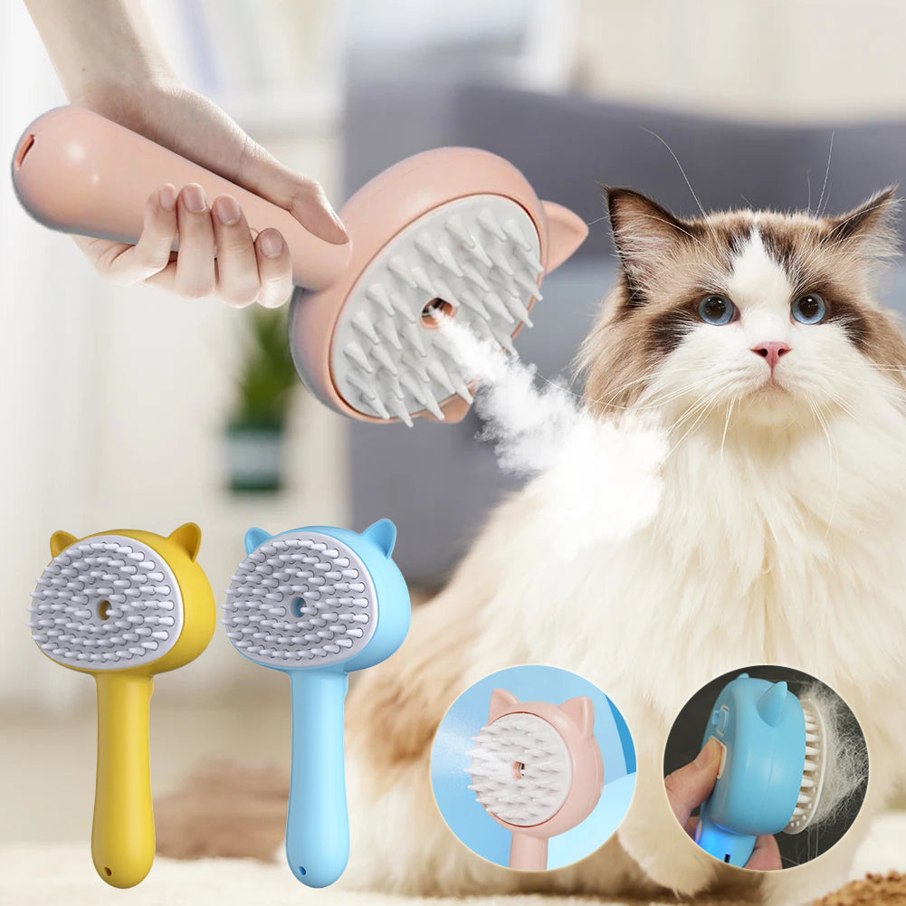 Easy Clean Rechargeable Pet Grooming Mist Brush.