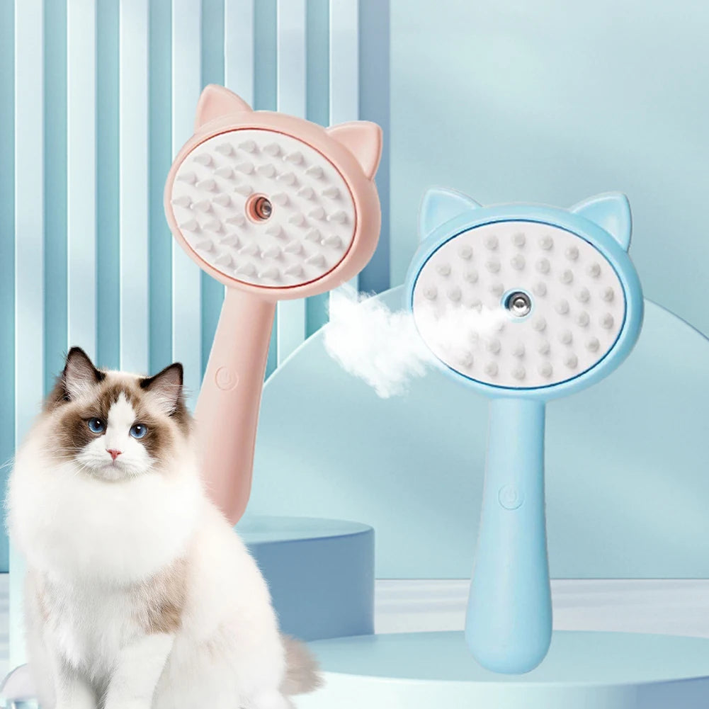 Easy Clean Rechargeable Pet Grooming Mist Brush.